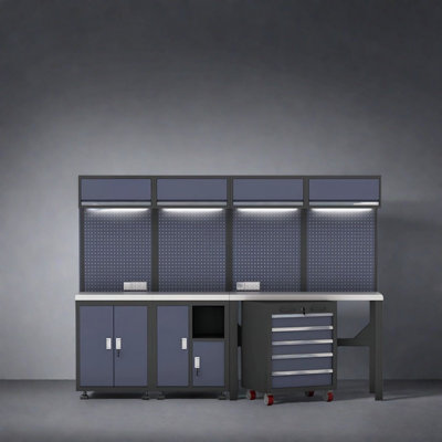 Workshop garage complete storage system set