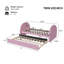 Upholstered Day Bed Frame With Pull in And Out Function-129681194-129681191