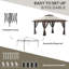 Pavillon de jardin avec filet