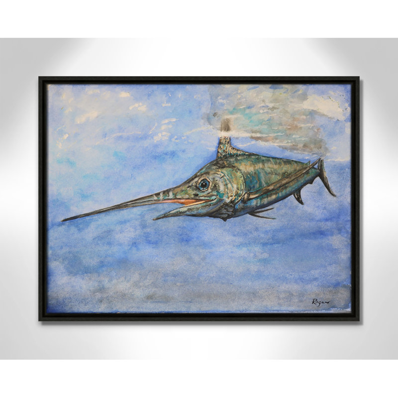 Impression Marlin par Mike Ragan pour , Espresso, H 19,5 po x l 25,5 po