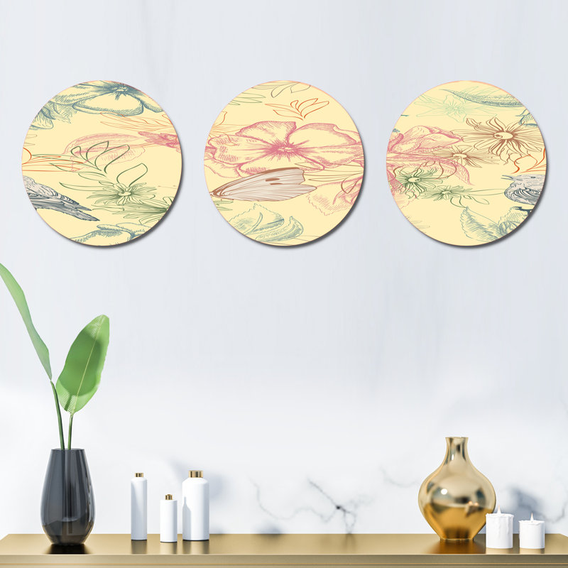 Plants & Flowers Wall Decor on Metal