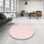 Tapis de zone rose contemporaine-1983640535