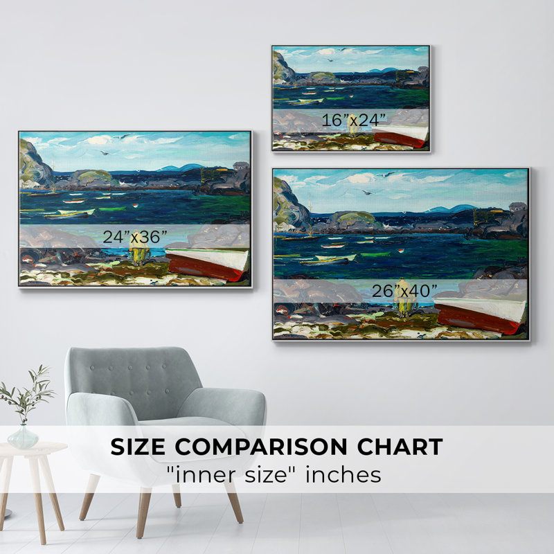 "Vintage Landscape - CXV III" sur toile, Blanc, H 17 po x l 25 po
