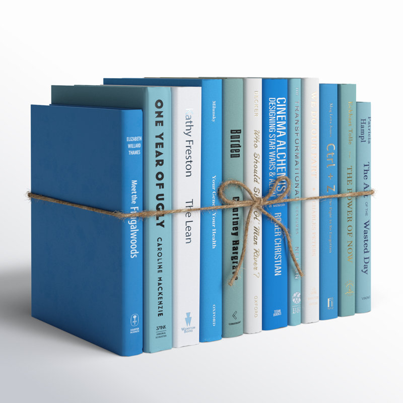 Decorative Books - Ocean Book Bundle - 1 Foot of Blue Books