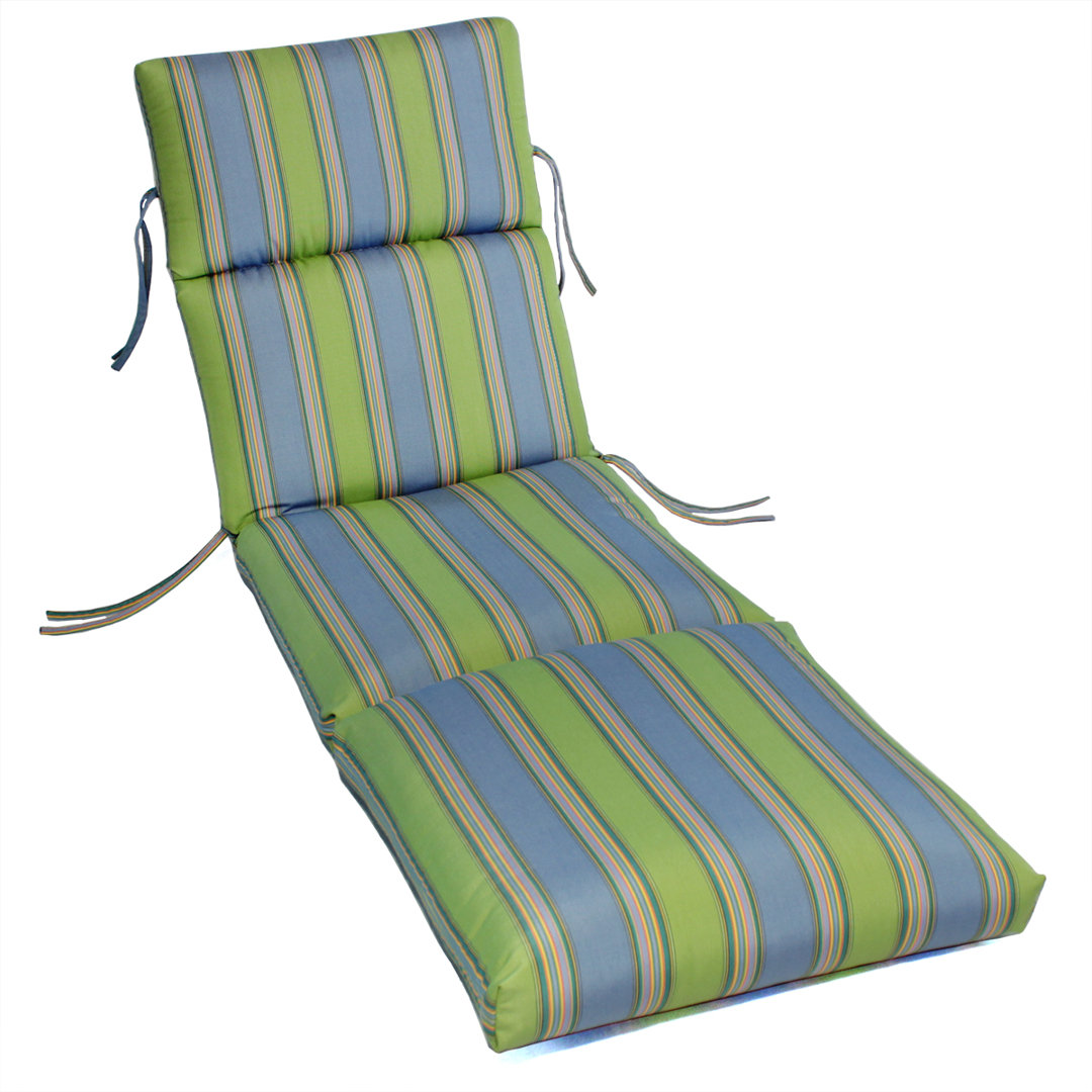 Ashanti Sunbrella Outdoor 3'' Chaise Lounge Cushion Bayou Breeze
