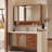 Retro light luxury bathroom cabinet