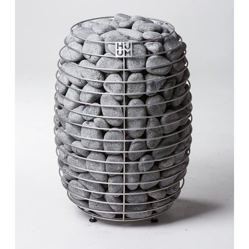 HUUM Hive Mini Sauna Heater with UKU Local Control, (Sauna Stones Included ), Black, 30" H x 22" W x 22" D