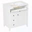 Armoire de rangement autoportante avec tiroirs et tablette réglable-328960341