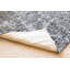 Tapis gris à poil long de qualité supérieure fabriqué à la main Shifflett
