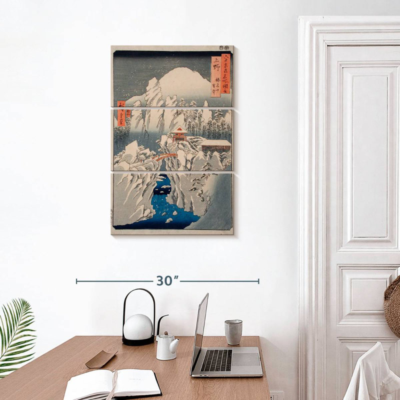 Alvord Mt Haruna In Snow, 32" H x 20" W