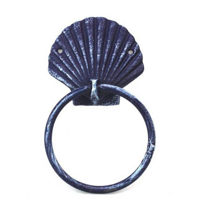Anneau à serviettes coquillage Avers, Bleu foncé