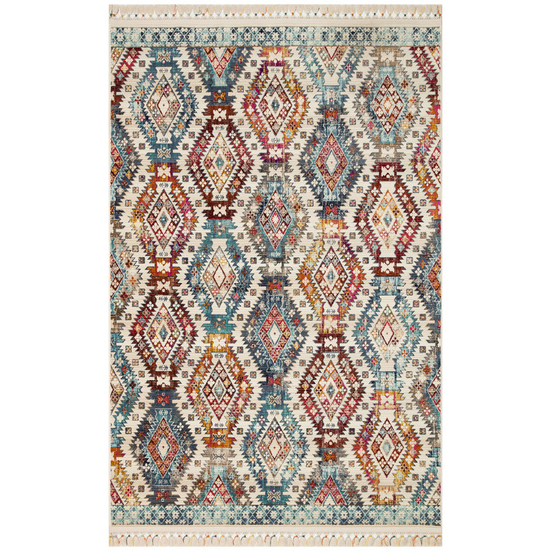 Premium Machine-Woven Area Rug, 4 ft x 6 ft, 100% Polypropylene, 0.2 in Pile Height | 420,000 Thread Points | Stain Resistant, Easy to Clean with Vacuum & Spot Remover | Ideal for Living Room & Bedroom Décor