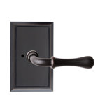 Bravura 931-1 Huntsville Privacy Lever on Traditional Rectangular Rose in Oil Rubbed Bronze