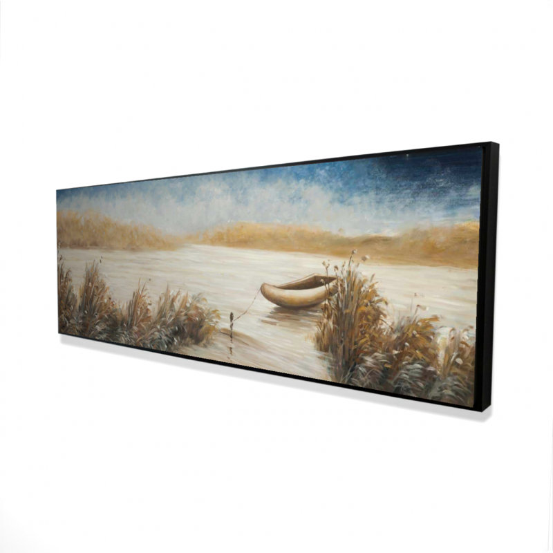"Bateau abandonné" sur toile