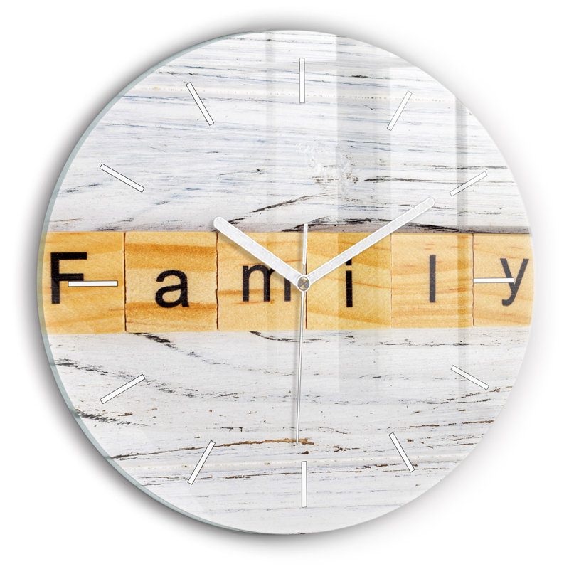 Glass Wall Clock