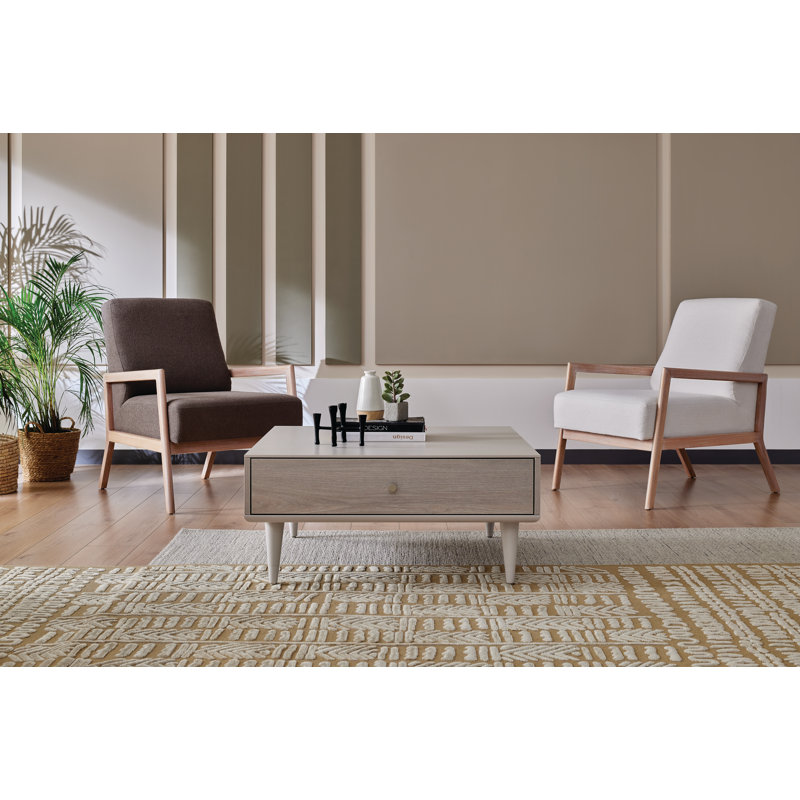 Latitude Run® 4 Legs Coffee Table with Storage - Wayfair Canada