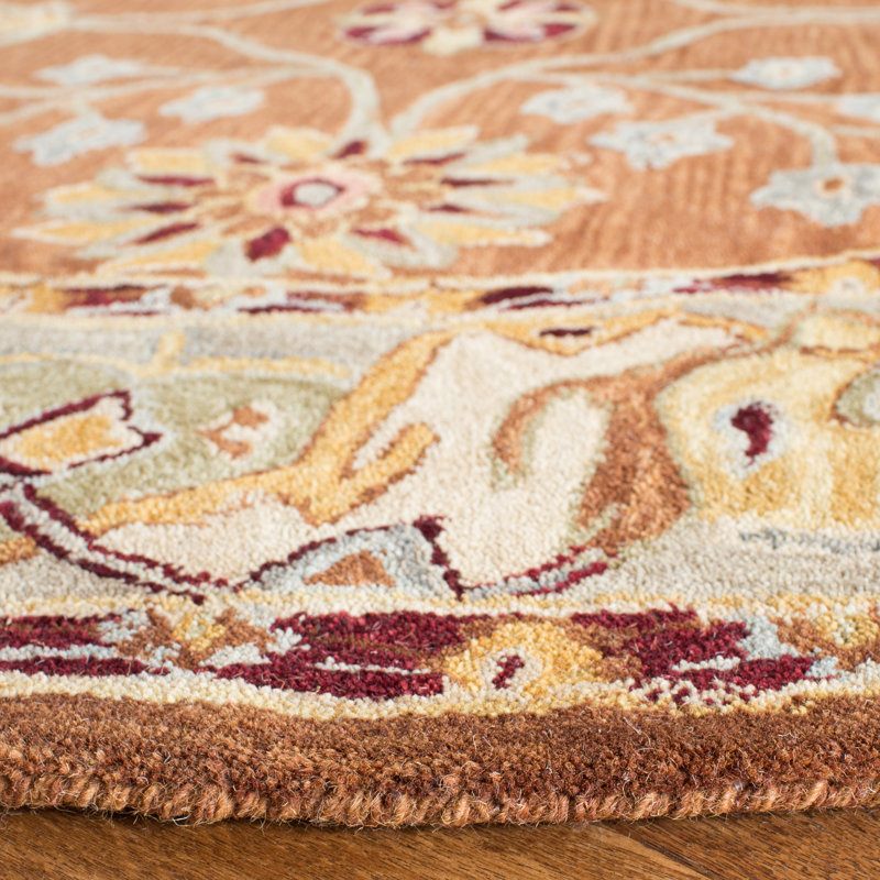 Tingley Hand Tufted Wool Pile Oriental Rug, Round 6'