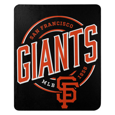MLB San Francisco Giants Fleece Throw Blanket, Baseball Fan Decor, 50x60 Inches