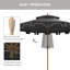 Parasol de patio 9 pi Outsunny-313446915