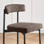 Ensemble de 3 tabourets de bar bruns modernes en similicuir de 25,2 po avec dossier incurvé, tabouret de bar à hauteur de comptoir pour îlot de cuisine-1587859589-1587859591