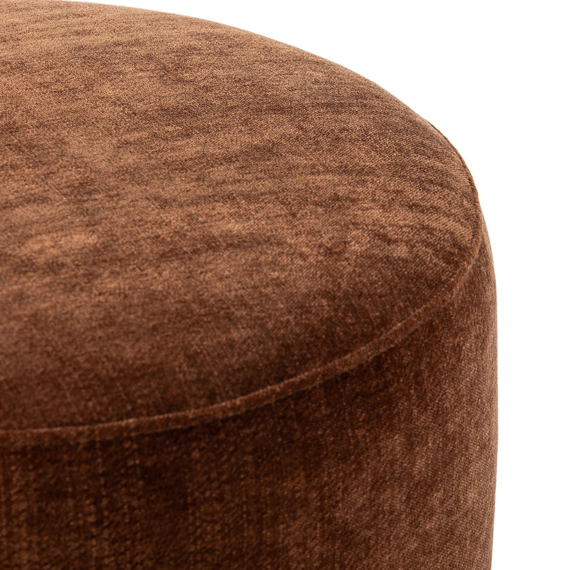 Zena Round Standard Ottoman, Altair Sienna