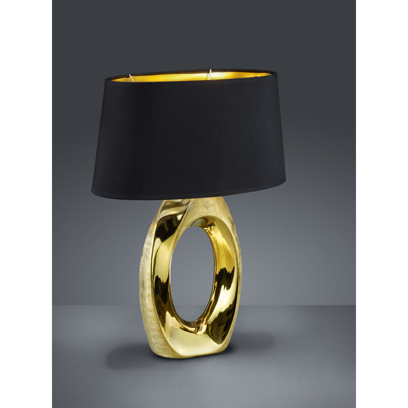 Kenia 52Cm Table Lamp, Golden frame/Black shade