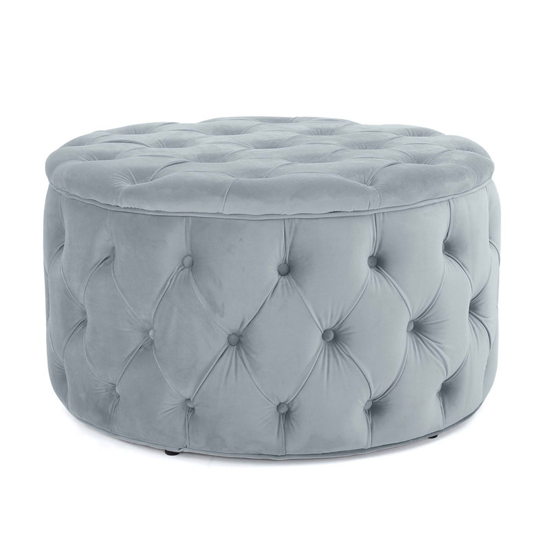 Ottoman Bench, Light Gray