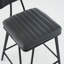 Ensemble de 2 tabourets de bar, chaises à hauteur de comptoir avec structure en métal-109108781