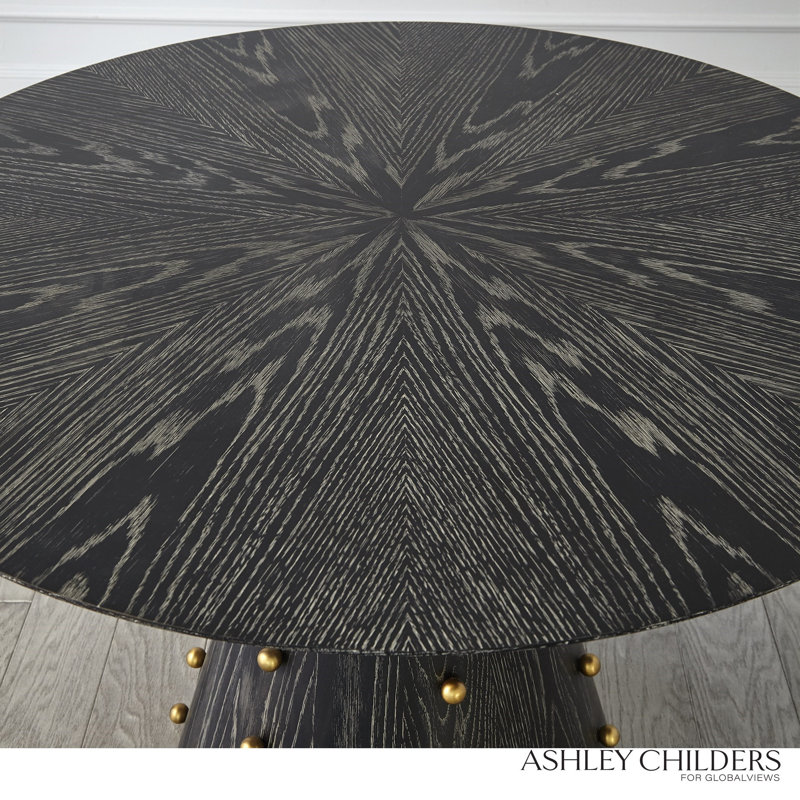 Spheres Center Table, 30"H x 40"L x 40"W, Black