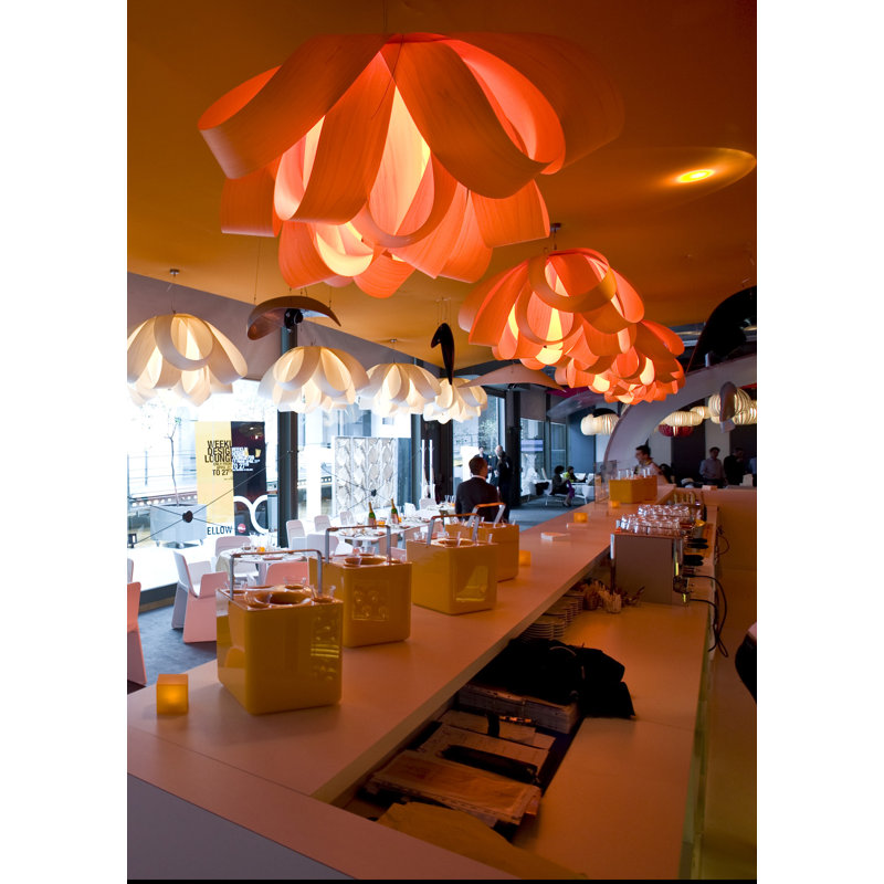 Agatha 1 - Light Pendant, Orange, E26 Base, 14.6" H x 30" W x 30.7" D