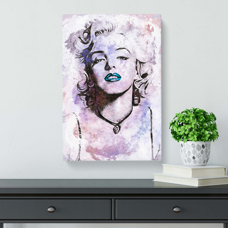 Marilyn Monroe In Abstract - Wrapped Canvas, 60cm H x 40cm W x 3cm D
