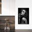 Sensual Woman Portrait Classic Elegant Abstract Portrait Wall Art Print 1 Piece Wrapped Canvas Wall Art-1616453414