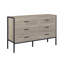 Commode en bois avec 6 tiroirs