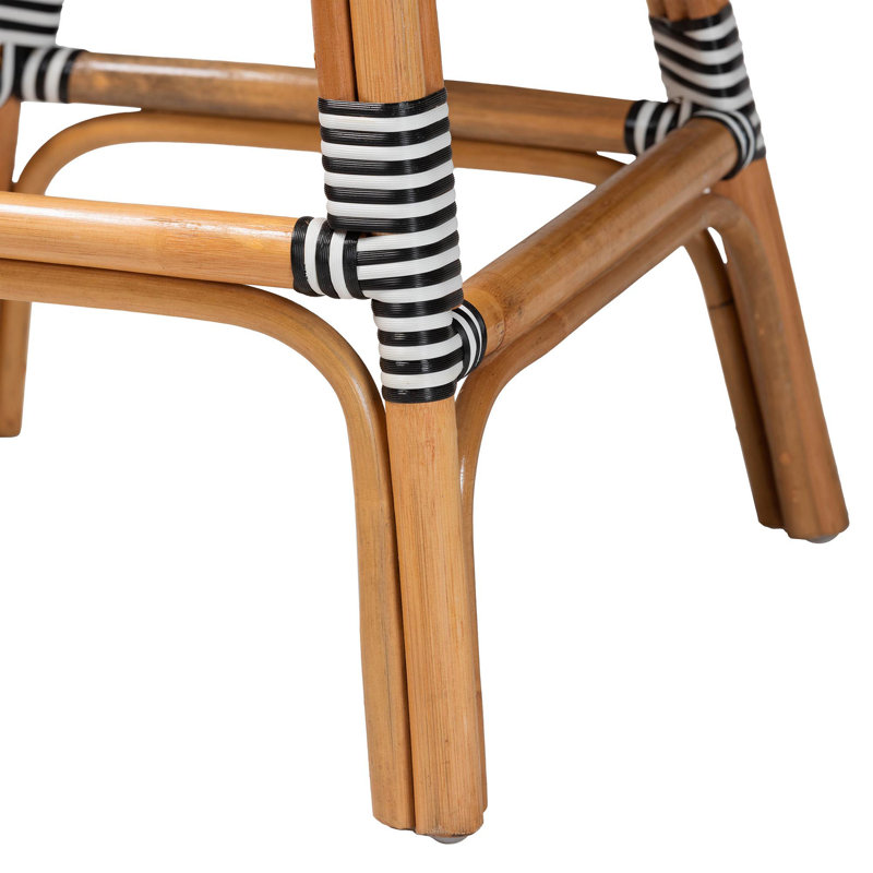 Tabouret de comptoir, Noir / blanc