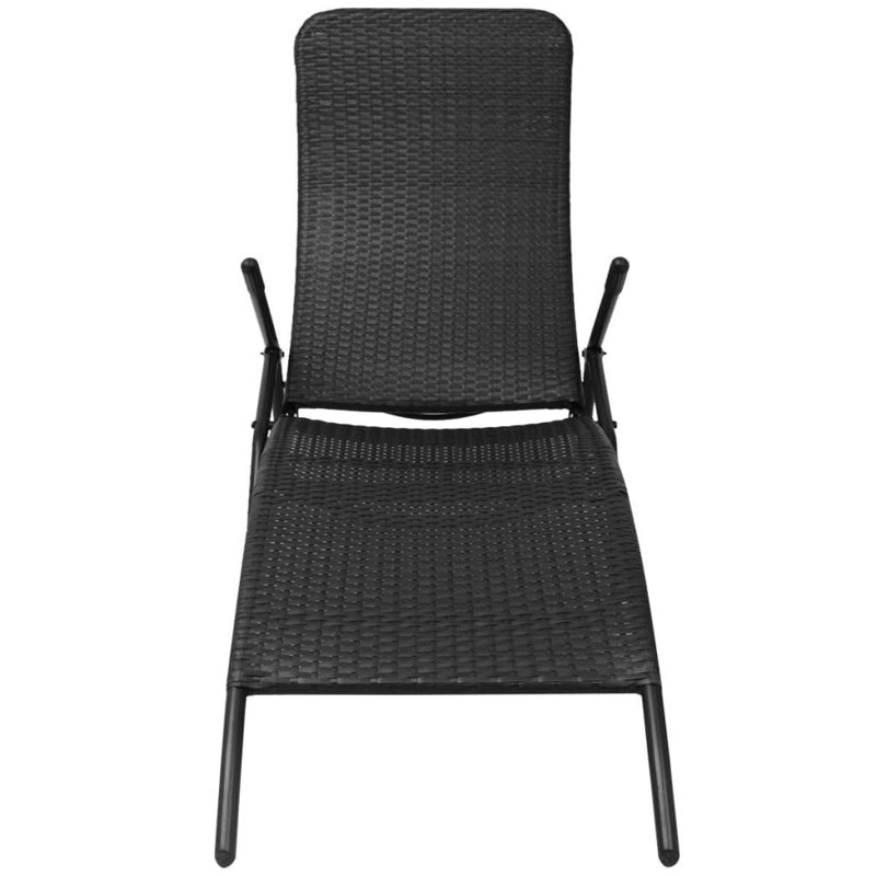 Rosamaria 147cm Long Single Chaise, Black