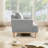 83.85" Morden Chenille Sofa Wooden Upholstered Loveseat-762084082