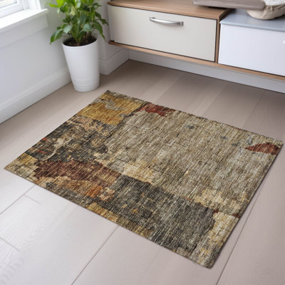 Premium Machine Washable Jessie AMF1201 Abstract Rug