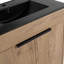 Meuble-lavabo autoportant avec lavabo en céramique