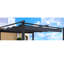 Auvent de remplacement pour couverture de pergola 13 x 10 pi - Gris soleil, facile à assembler, hydrofuge pour l'extérieur protégé, installer