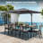 144'' x 108'' Rectangular Cantilever Umbrella with Crank Lift , Counter Weights Included-494796056