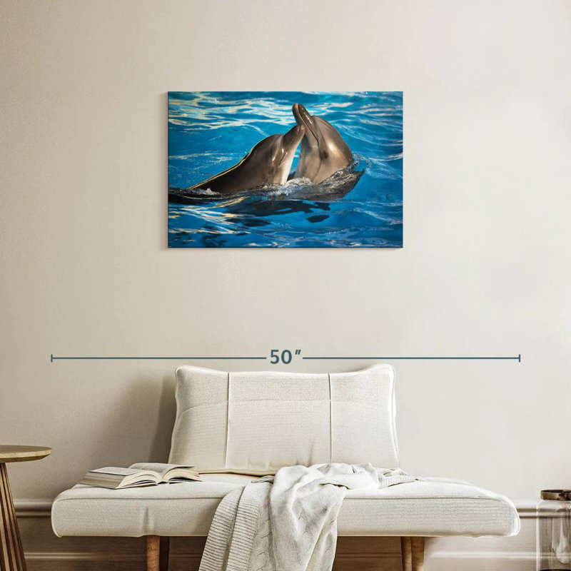 Crowle Dolphin Love, H 20 po x l 30 po
