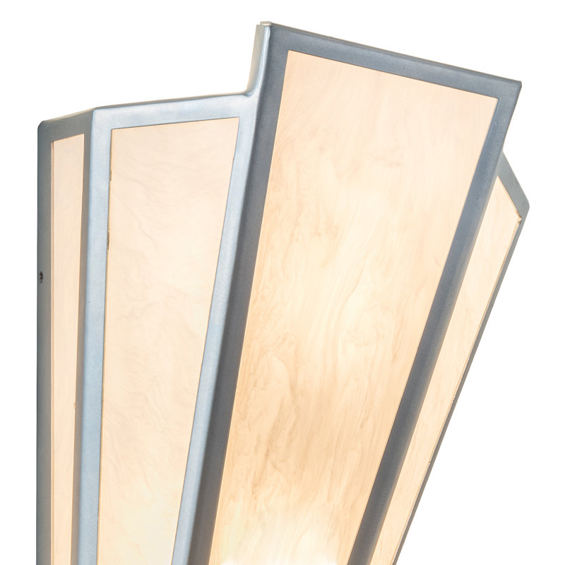 Brum 2-Light V-Shaped Chrome and Black Wall Sconce