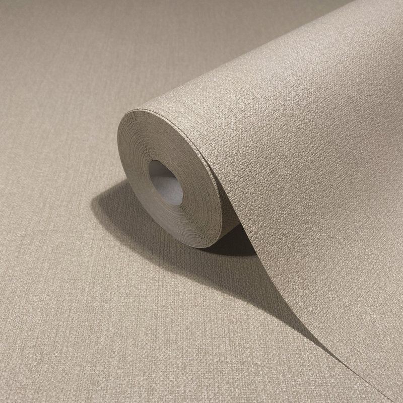 Ninti Industrial Effects Textured Plain Effect Wallpaper Roll 10.05m x 53cm, Tan