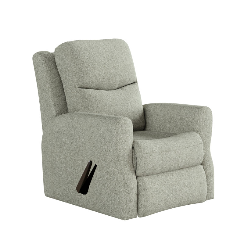 Fame Rocker Recliner, Metallic Gray, Manual Rocker