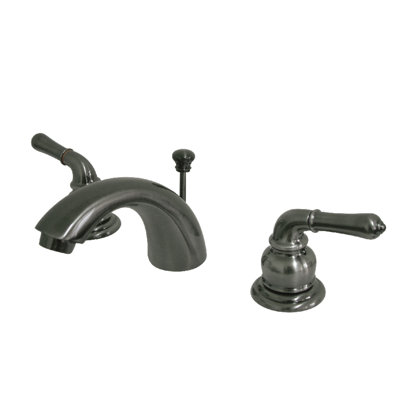 Widespread Bathroom Faucet with Drain Assembly