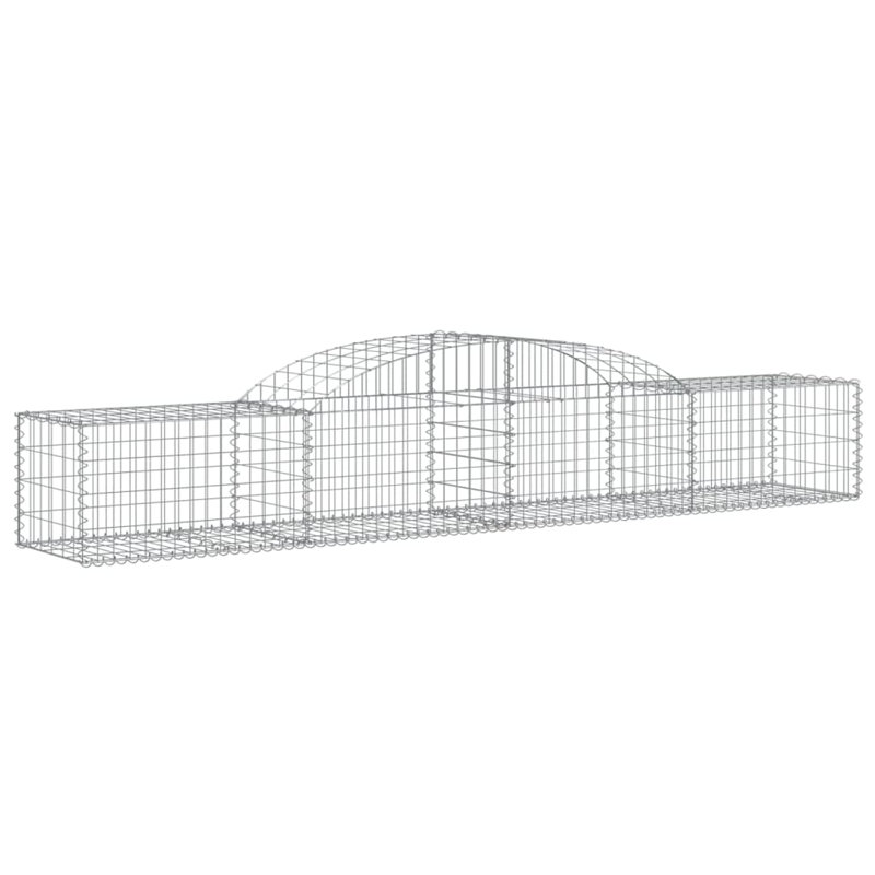 Clôture en métal argenté H 31,5 po x l 157,5 po