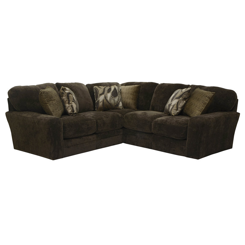 Canapé modulaire rembourré de 104 po de large Sebiorn, Brun