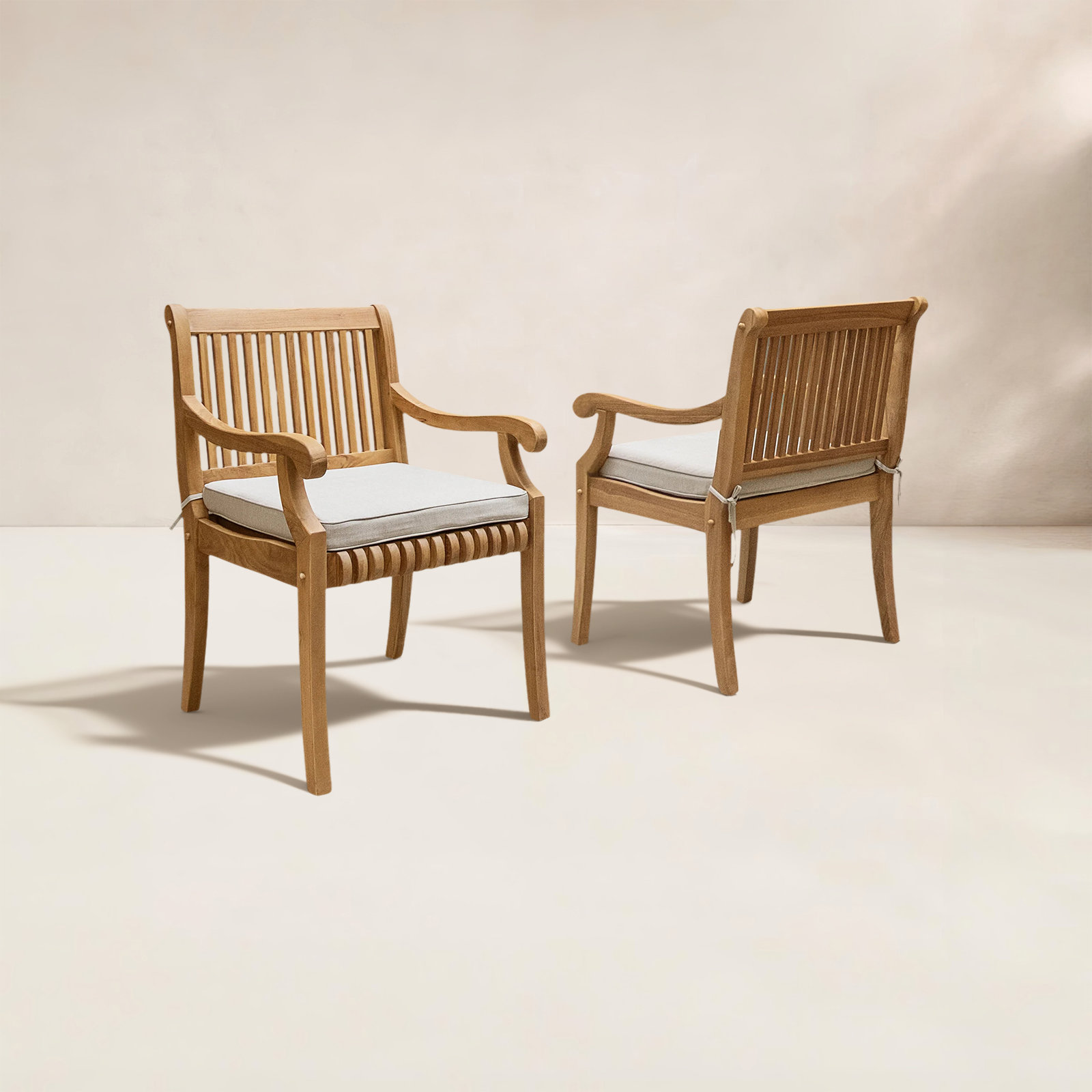 Caterina Teak Patio Armchair with Cushion