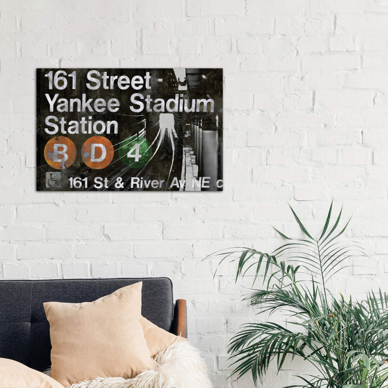 Nyc Subway Station II - No Frame Print on Canvas, 66.04 cm H x 45.72 cm W x 1.91 cm D