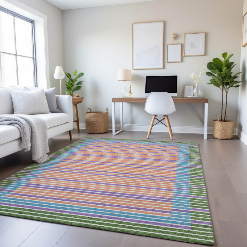 Tapis de qualité supérieure lavable à la machine Elize AMF1398, Rectangle 10 pi x 14 pi